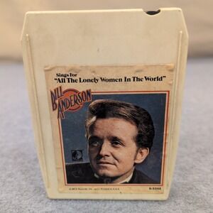 Signed Bill Anderson Sings For All The Lonely Women In The World 8 Track Tape